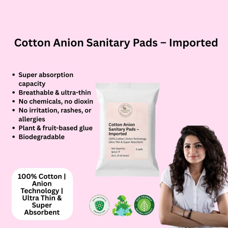 Cotton Anion Sanitary Pads – Imported