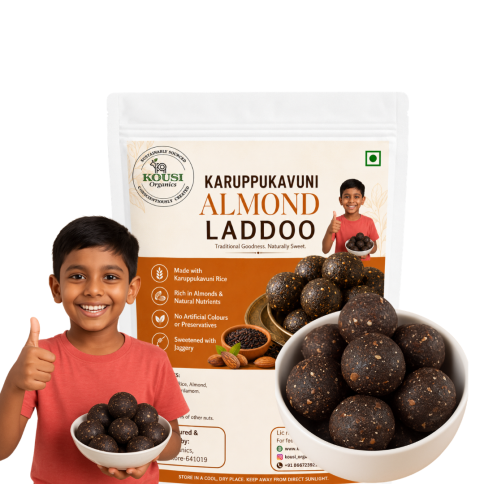 Karuppu Kavuni Almond Laddoo (150g)
